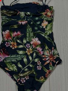 Floral Print One-Piece Swimsuit