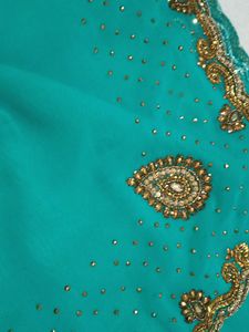 Vintage Saree with Gold Embellishments