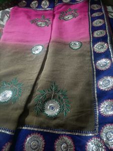 Elegant Blue shaded Saree