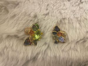NEW 100% OG Swarovski Flower Crystal Earrings