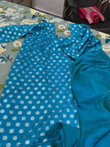 Blue Kurta Set with Pants