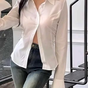 Chic White Button-Up Shirt