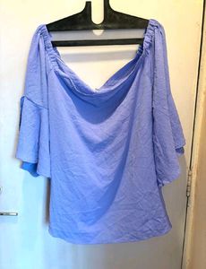 Lavender Off-Shoulder Top