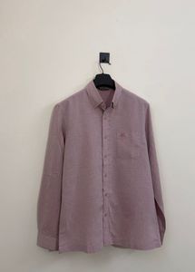 Men's Casual Pink Oxford Shirt
