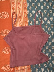 Ribbed Spaghetti Strap Tank Top🎀