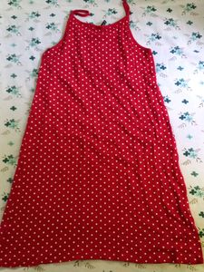 Rio Red Dress With White T-shirt ( Set )
