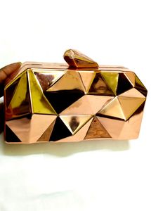 Metalic Clutches. Rose Gold Colour