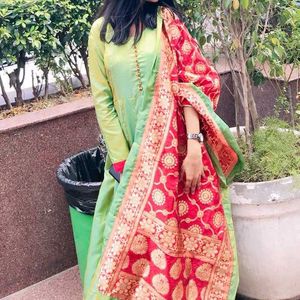 sunkissed Elegant long suit with Dupatta