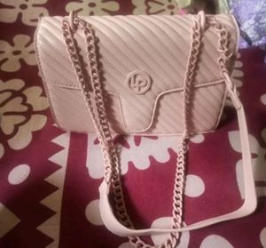 Baby Pink Lino Perros Bag Clutch Handbag  Purse