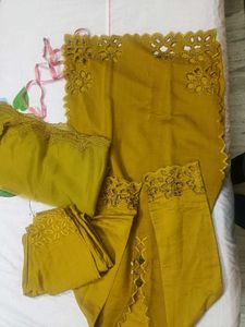 yellow greenish suit set