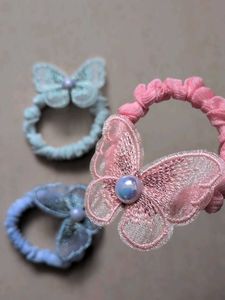 Cute Butterfly Hair Ties (Set of 3)