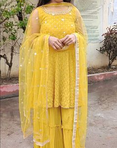 Beautiful Yellow Kurta Set with Dupatta