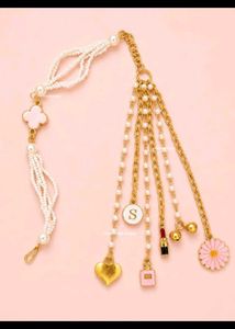 Designer Pearl & Gold Tassel Jewellery