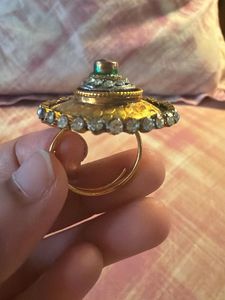 Exquisite Teardrop Red Stone Ring