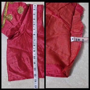 Gorgeous Pink Embroidered Saree with Blouse
