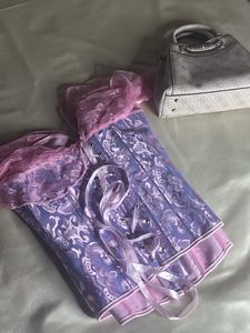 Victorian Style Lace Trimmed Corset