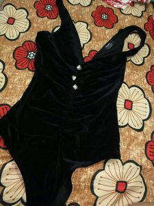 Bershka Velvet Bodysuit