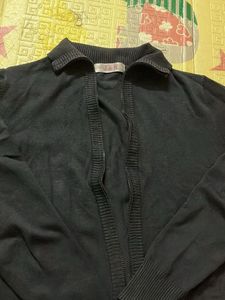 Classic Black Knit Cardigan