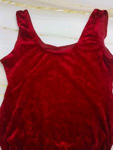 (1100)Red Velvet One Piece Swimsuit