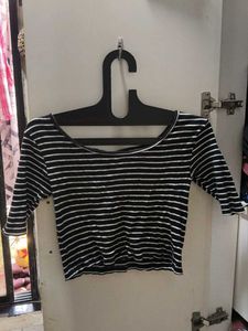 Striped Cropped Top