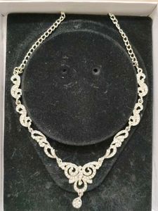 Sparkling Rhinestone Necklace Set