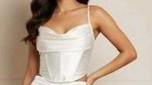 Elegant White Corset Top
