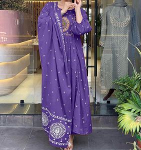 klosia Women Rayon Printed Anarkali kurta Set with