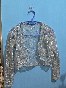 Embellished Lace Bolero Jacket