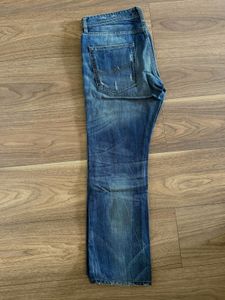 Vintage Style Blue Denim Jeans