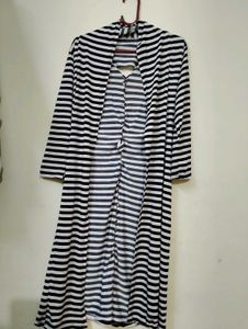 Striped Casual long shrug