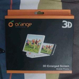 Orange 3D Enlarged Screen for Mobile