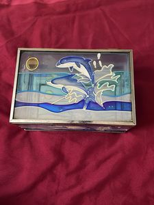 Diwali Gift - glass box Dolphin Themed handcrafted