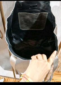 Stylish Silver Tote Bag
