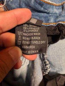 Balmain Style Dark Wash Moto Jeans