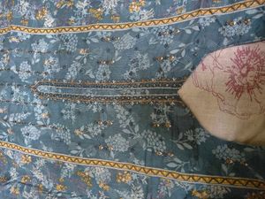 Beautiful Teal Floral Kurta Set