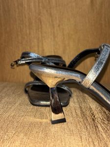 Metallic Heeled Sandals