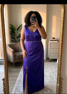 Elegant Purple Maxi Dress