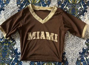 Brown Miami Crop Top