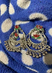 Lotus Jhumka Earrings