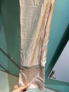3 piece Maroon Embroidered Kurta