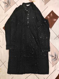 Black Chikankari kurta
