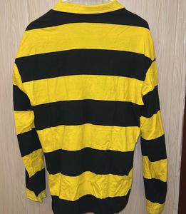Yellow &amp; Black Striped Polo Shirt