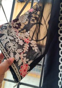 Embroidered Black Kurta