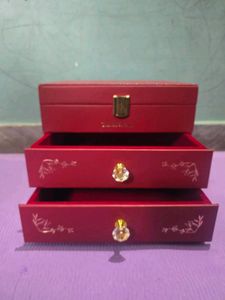 Red Jewelry Box with Mirror