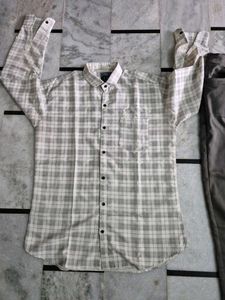 Men's Checked Casual Shirt with pant