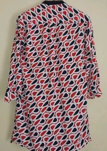 Stylish Printed Shirt Dress