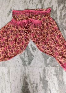 Silk Patiyala Pathani Kurta Set With Kothi