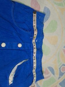 Blue Denim A-Line Skirt