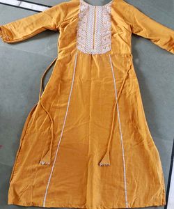 Mustard Kurta set