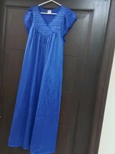 Beautiful Blue Nylon Nightgown